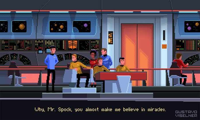 Why, Mr. Spock, you almost make me believe in miracles.