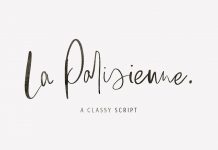 La Parisienne - classy script font by Sinikka Li