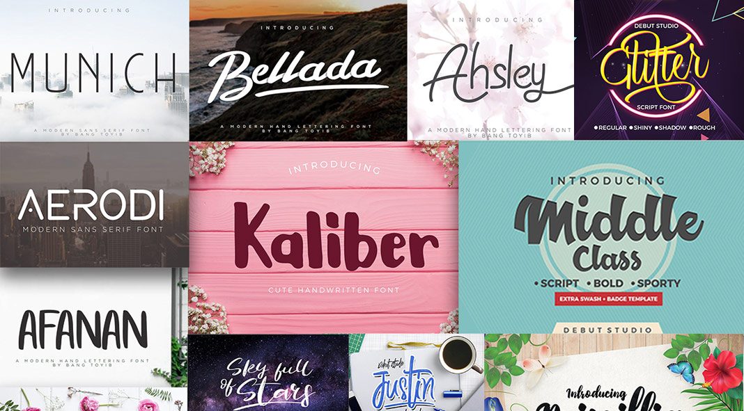 The Classy Fonts Bundle 51 high-quality typefaces.