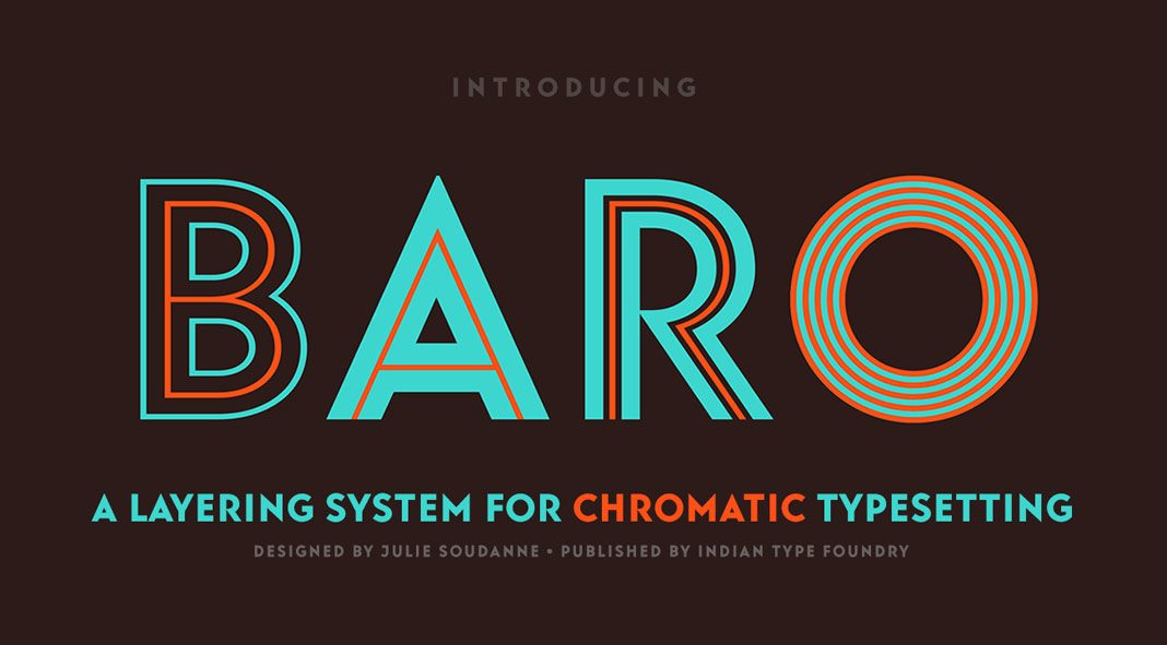 Baro font family from Indian Type Foundry