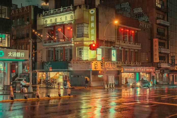 Chinatown at night.