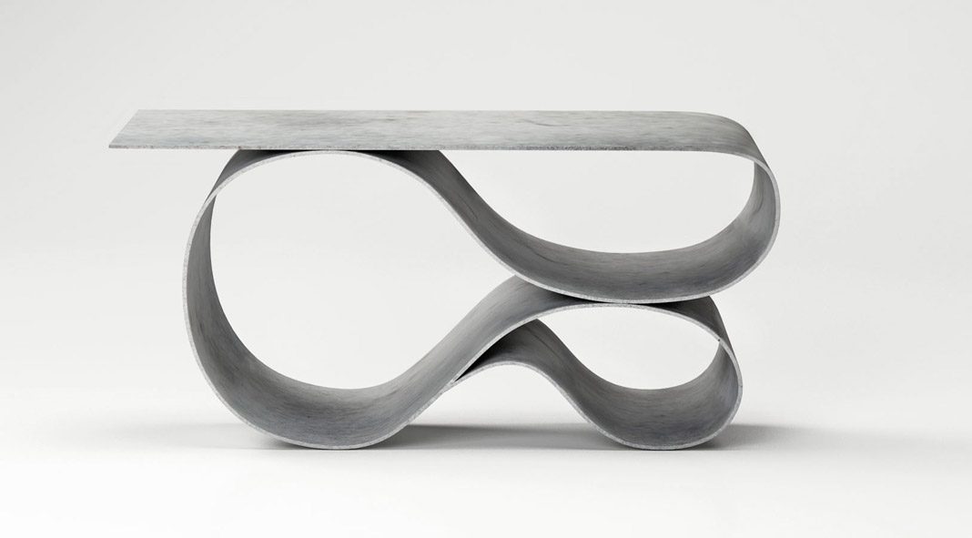 Concrete Canvas table by Neal Aronowitz.