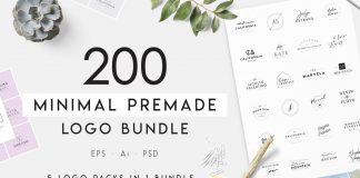 200 minimalist logo templates