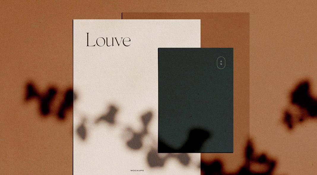 Louve – stationery mockup kit scene creator.