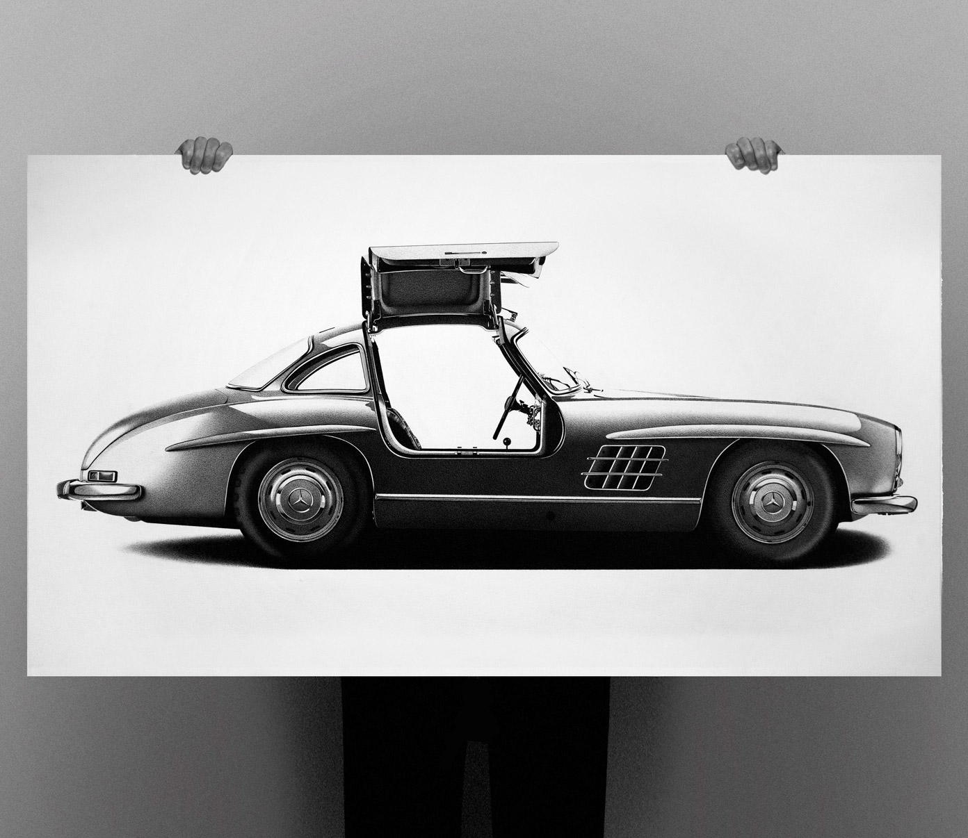 Classic car drawings by Alessandro Paglia.