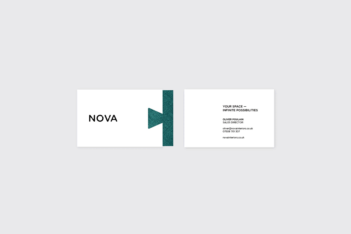 Nova Interiors branding by Side by Side.