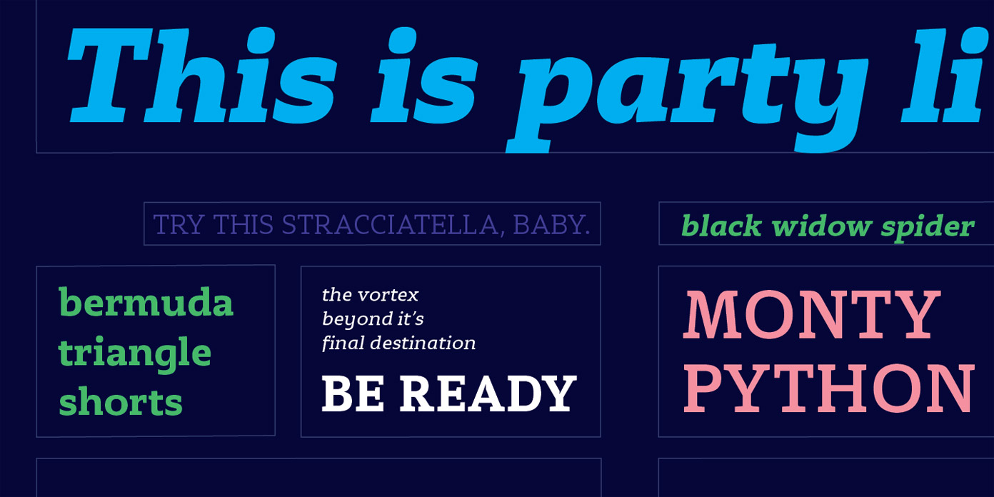 Stropha fonts from Tour de Force Font Foundry
