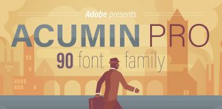 Acumin Pro font family from Adobe.