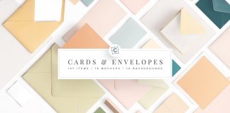 Cards and envelopes mockups scene creator by Román Jusdado