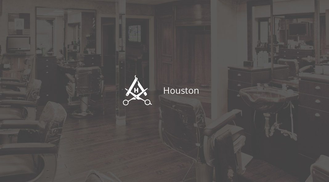 Houston Barbershop branding by graphic designer Hoo