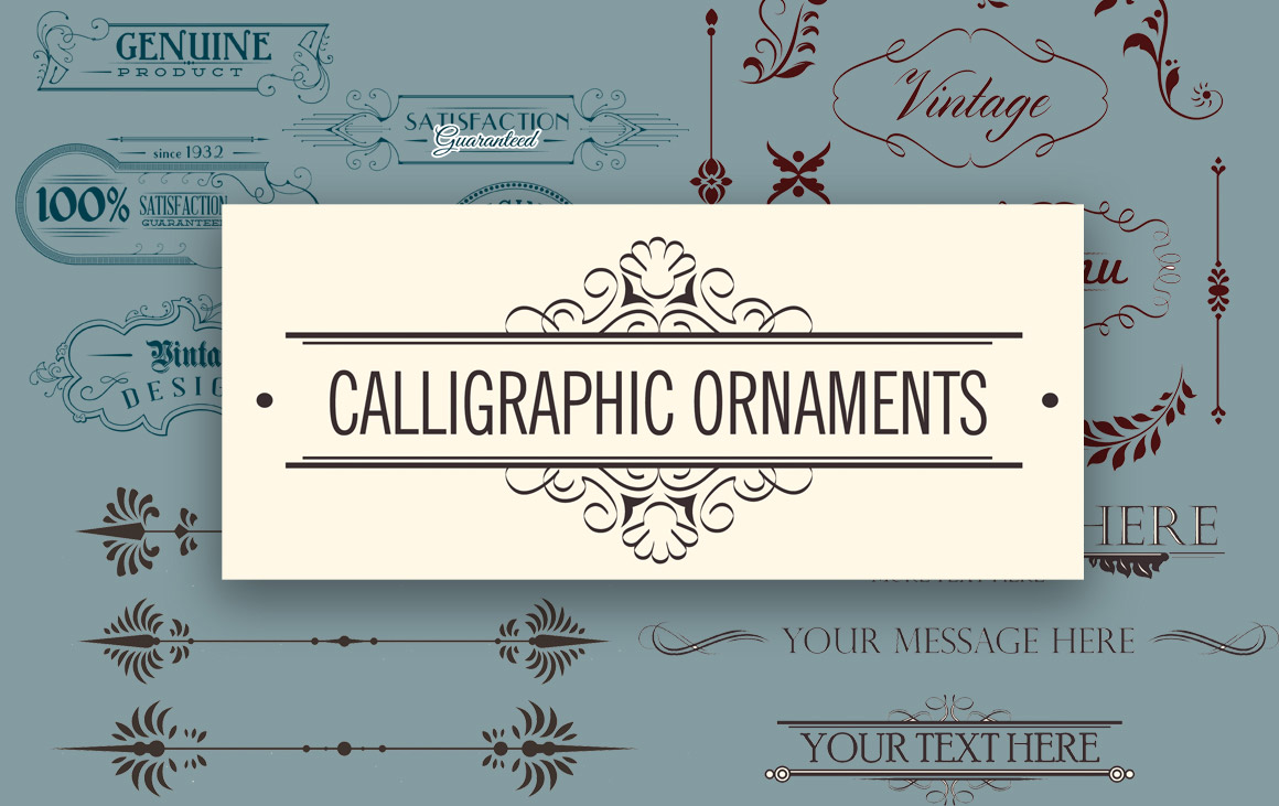 Calligraphic ornaments
