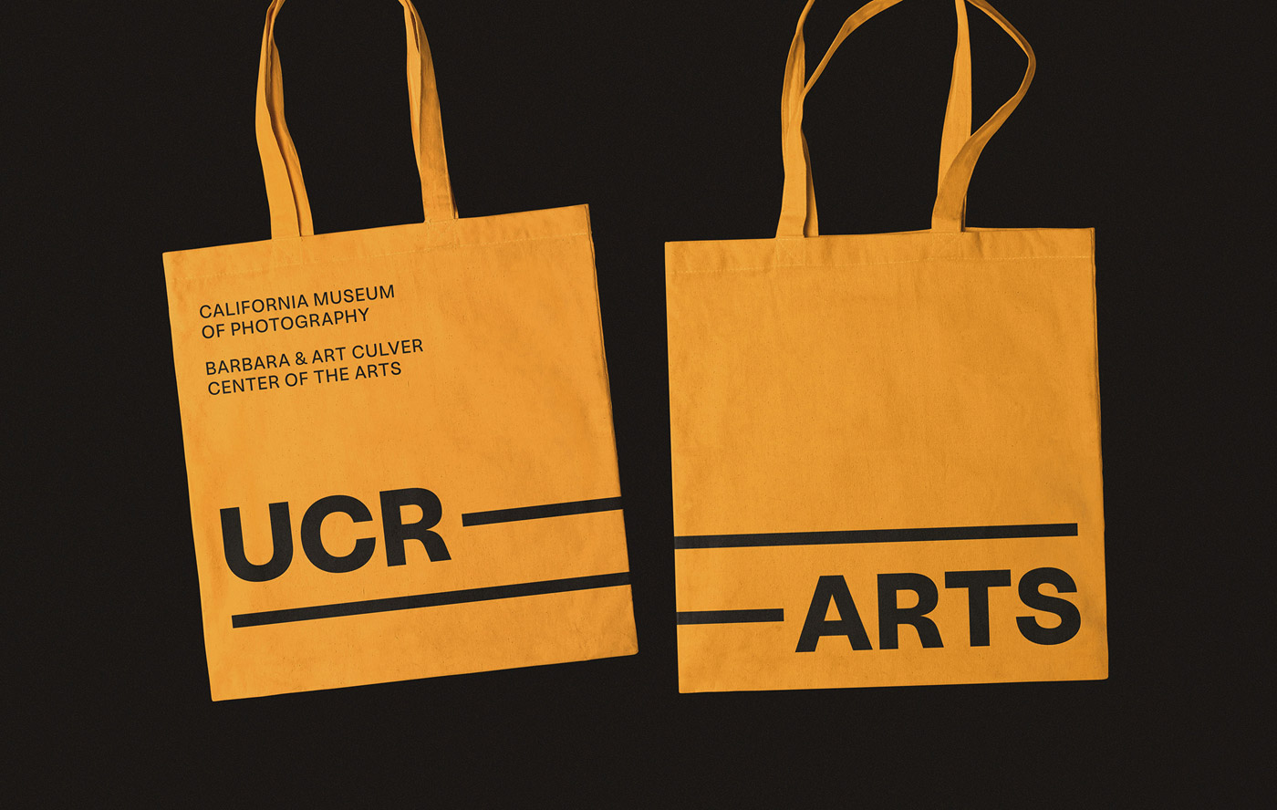 Rebranding by Forth + Back of the visual identity for the art museum and cultural center, UCR ARTS.