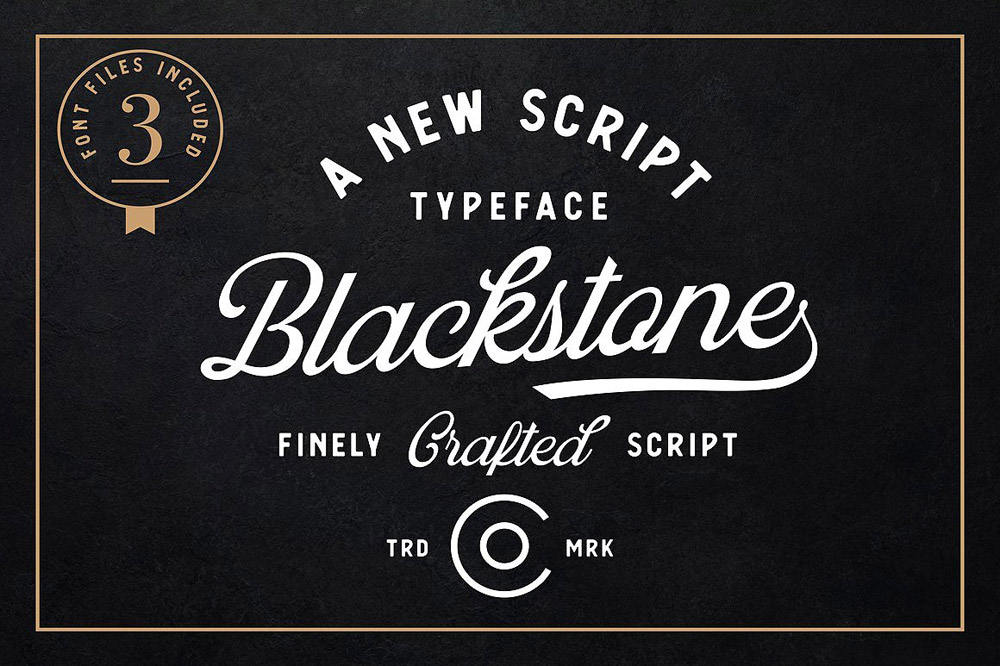 Blackstone font
