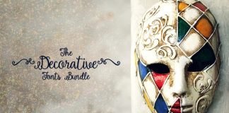Decorative fonts bundle for the holiday season