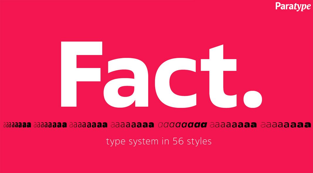 Fact font family by ParaType