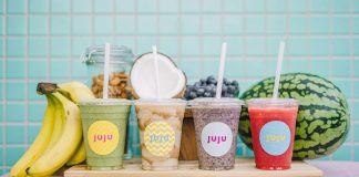 Food and beverage branding by Fable for JUJU.