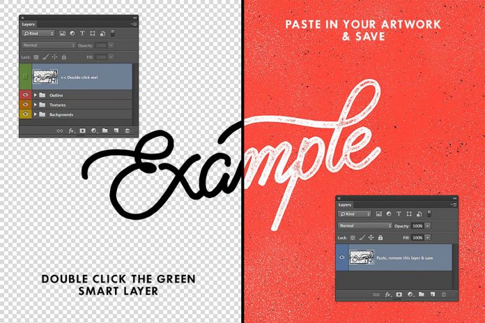 TexturePress: Textured Ink Stamp Photoshop Effects