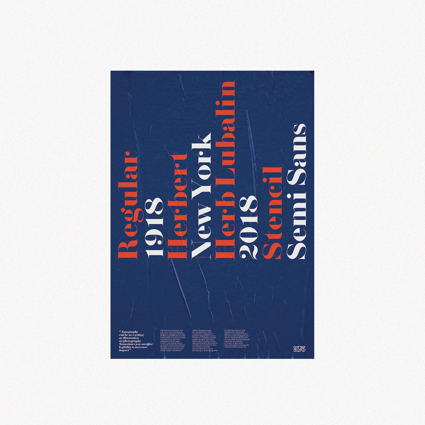 Herbert typeface - promotional posters by Studio K95