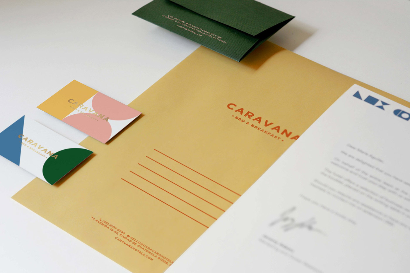 CARAVANA Bed & Breakfast branding by Panel Studio