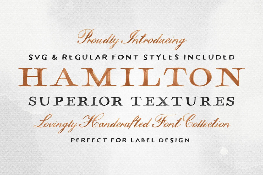 Hamilton SVG font