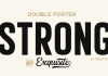 Double Porter vintage fonts from Fenotype.