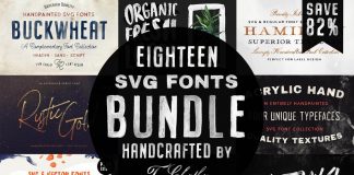 Handcrafted SVG Fonts Bundle