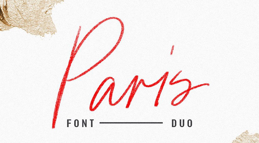 Paris font duo plus SVG style and extras