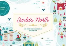 Santa's North Christmas village template
