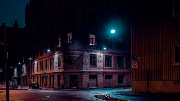 After Dark—urban and industrial photographs taken by John Drossos.