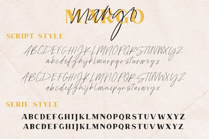 Margo font duo from Jen Wagner