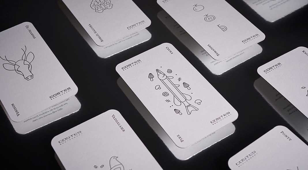Costes Restaurant - playing cards design by studio NUR