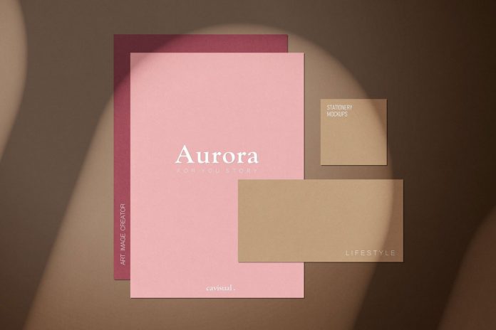 Aurora - mockup kit scene creator from studio Cavisual.