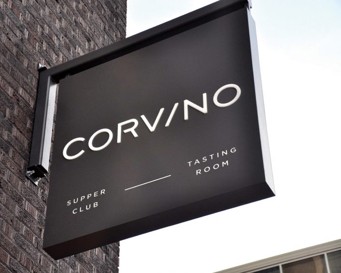 Graphic design and branding by Design Ranch for Corvino Supper Club