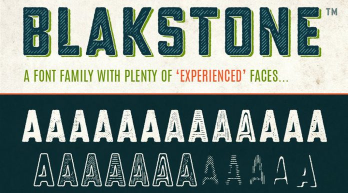 Blakstone font family, 25 distressed, vintage display fonts