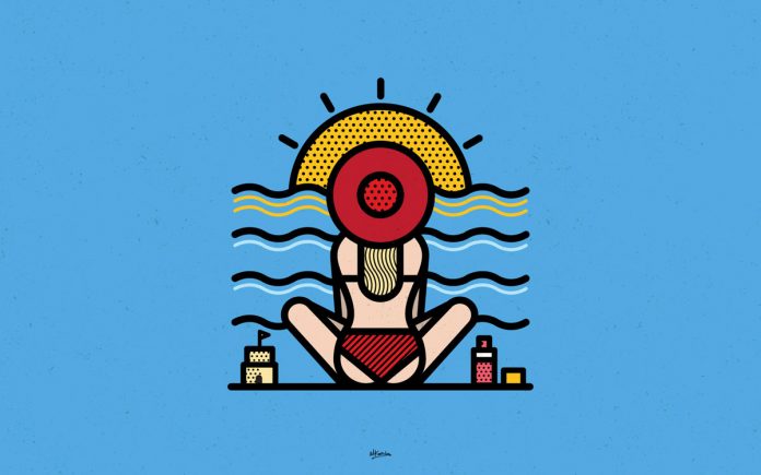 The human form reduced to geometric simplicity by Mike Karolos