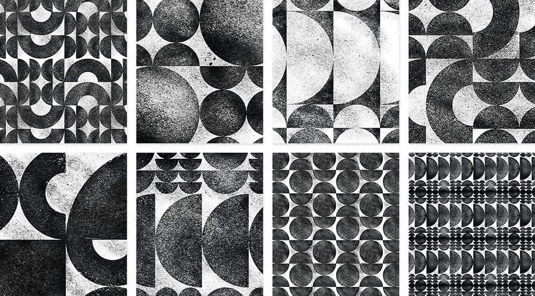 Textured grit patterns from Huebert World.