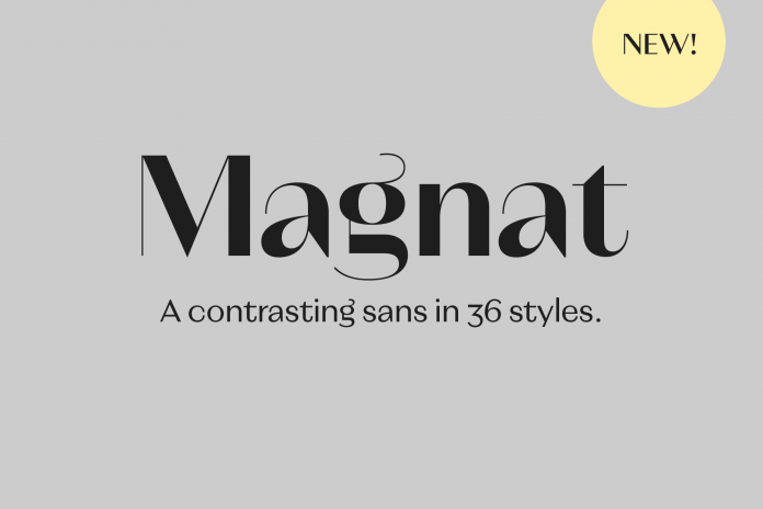 Magnat font family by René Bieder
