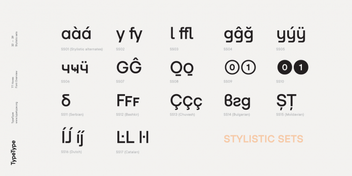 TT Hoves font family from TypeType