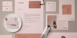 Avarä brand and stationery templates pack for Adobe Photoshop and Illustrator