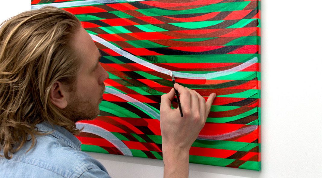 Expect Nothing, Appreciate Everything—abstract paintings by Daan Roukens