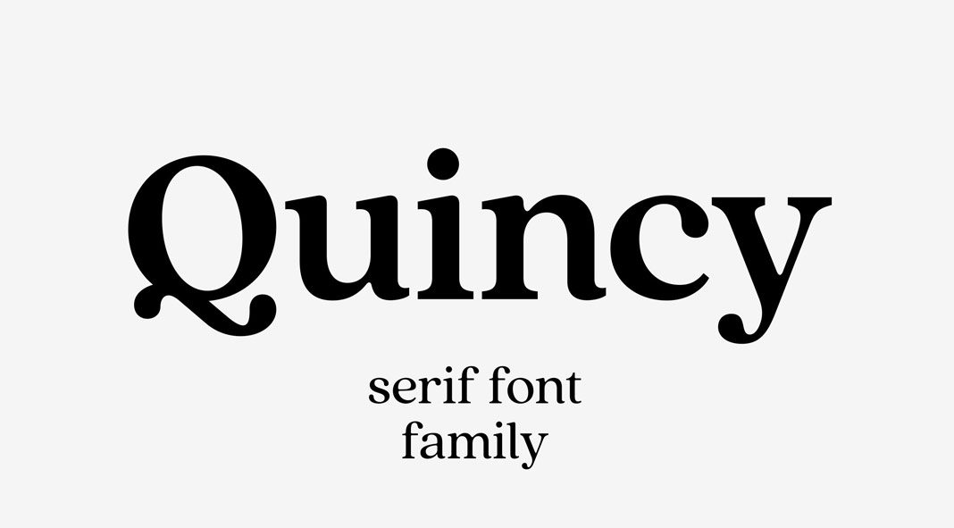 Quincy CF vintage serif font family by Connary Fagen.