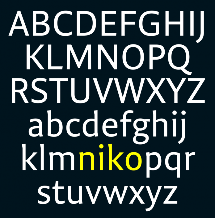 Niko font family by Ludwig Übele