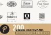200 logo templates by Pixel Sauce