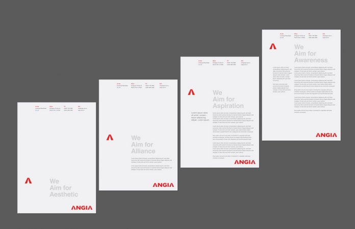 ANGIA graphic design and branding case study by Bratus.