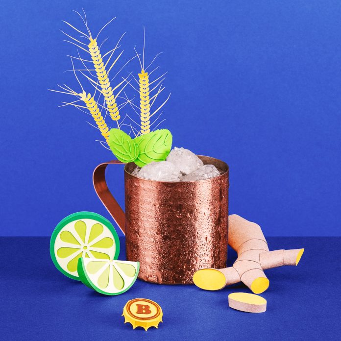 Editorial paper art illustrations created by Get it Studio for Swiss newspaper “Le Temps” about summer cocktails.
