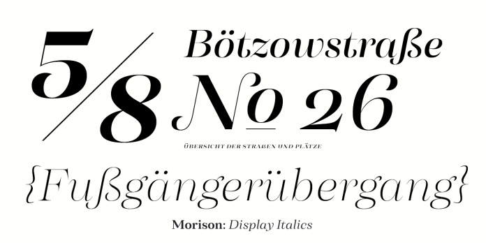 The Morison font family by foundry Fenotype.