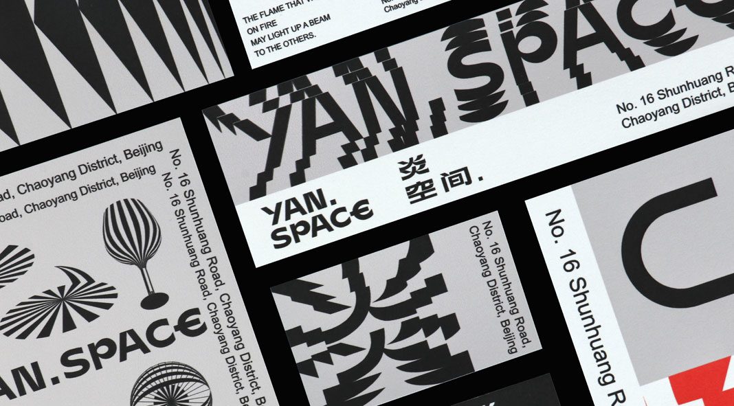 Graphic design, branding, and interior design for Yan Space.