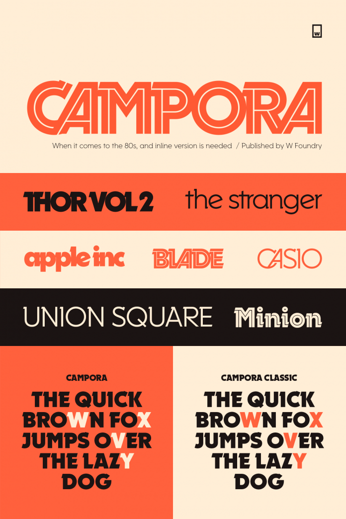 Campora font family from W Foundry