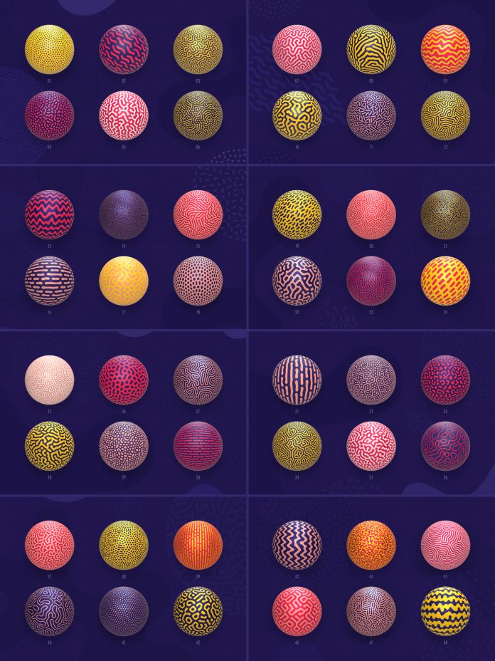 Organic Shapes: 100 seamless graphic patterns collection by Arseny Samolevsky
