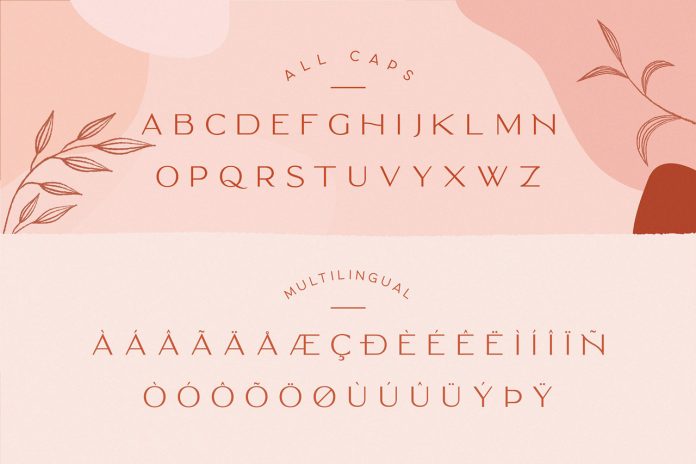 All caps typeface